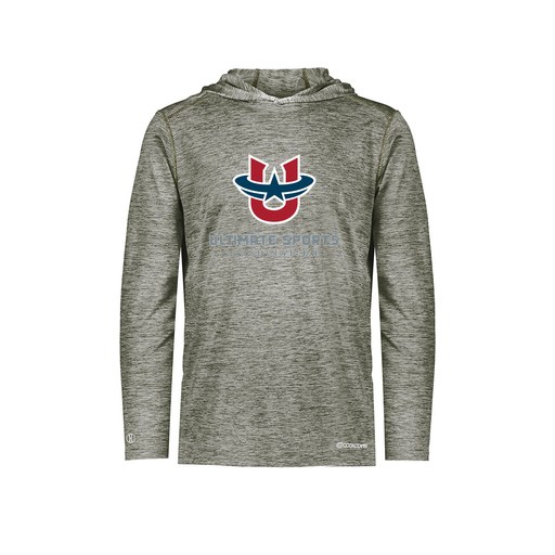 [FOLHCGGY-AS-LOGO1] Decker Men's Charge Hoodie (Adult S, Gray, Logo 1)