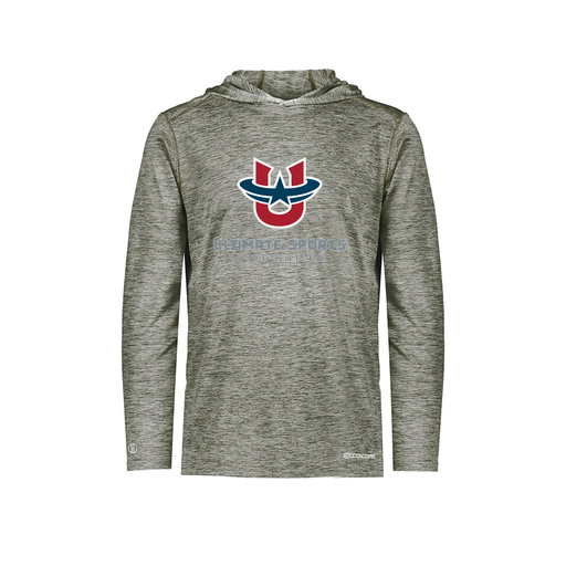 [FOLHCGGY-YS-LOGO1] Decker Youth Charge Hoodie (Youth S, Gray, Logo 1)