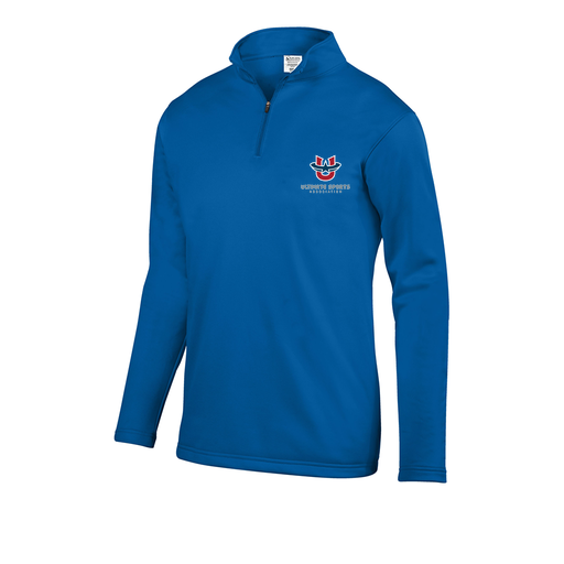 [FOLQFFRY-AS-LOGO1] Decker Men's FlexFleece 1/4 Zip (Adult S, Royal, Logo 1)