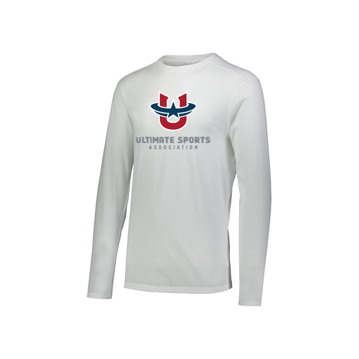 [FTLCUBWH-YS-LOGO1] Decker Youth Tri-Blend T-Shirt - Long Sleeve (Youth S, White, Logo 1)